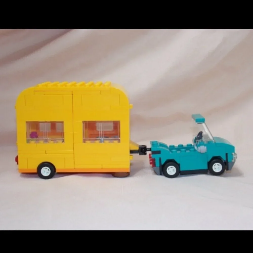 LEGO Animal Crossing 77054 Leif's Car & Live in Garden Trailer & Manual No Minis